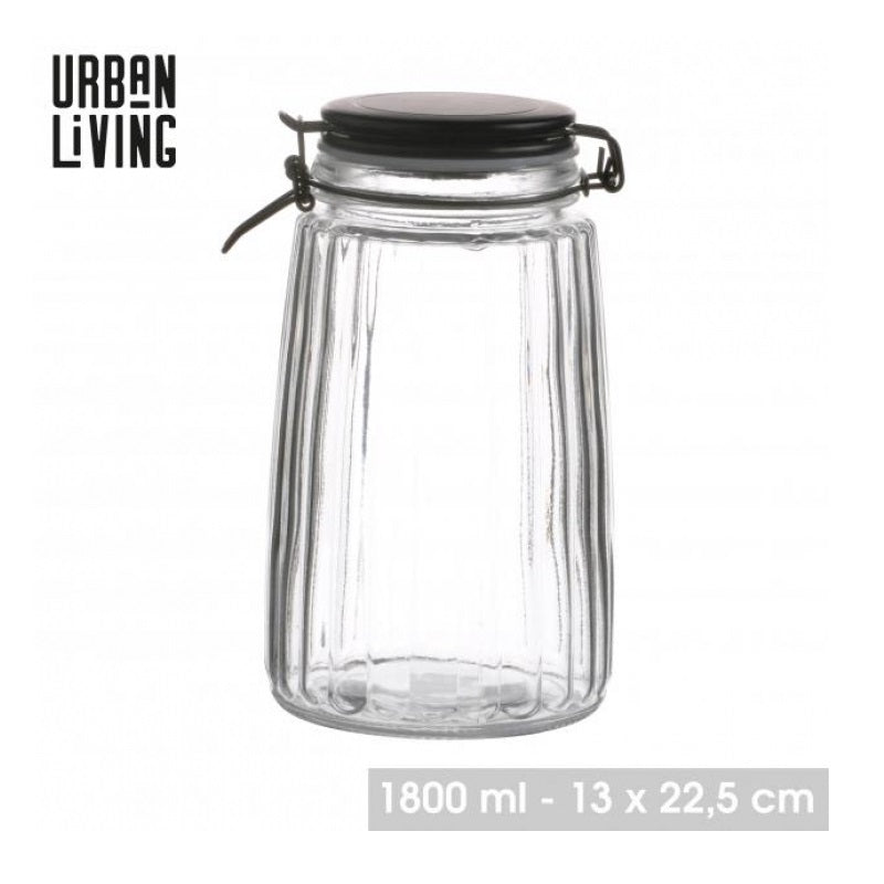 ΒΑΖΟ ΓΥΑΛΙΝΟ 1800ml ΜΕ ΜΕΤΑΛΛΙΚΟ ΚΑΠΑΚΙ ΣΥΡΜΑ