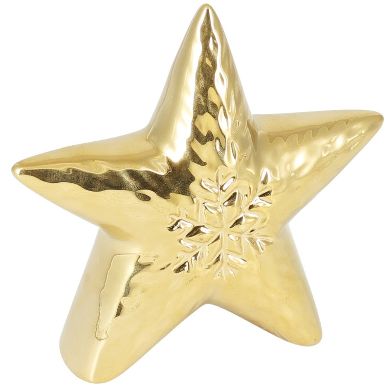 ΑΣΤΕΡΙ ΚΕΡΑΜΙΚΟ ΧΡΥΣΟ 11cm