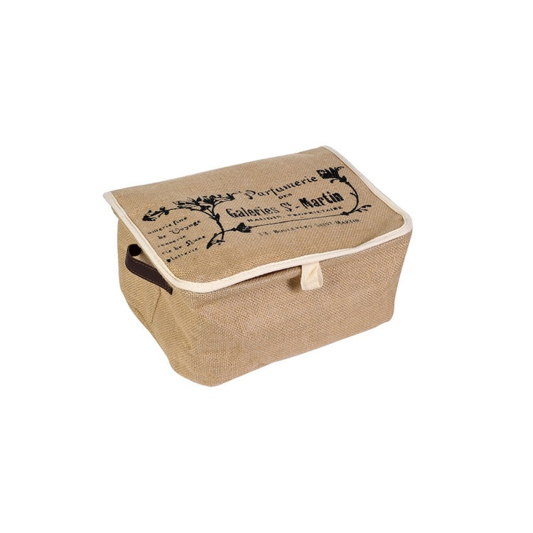 ΚΑΛΑΘΙ ΓΙΟΥΤΑ VINTAGE ΜΕ ΚΑΠΑΚΙ 32x25x14cm