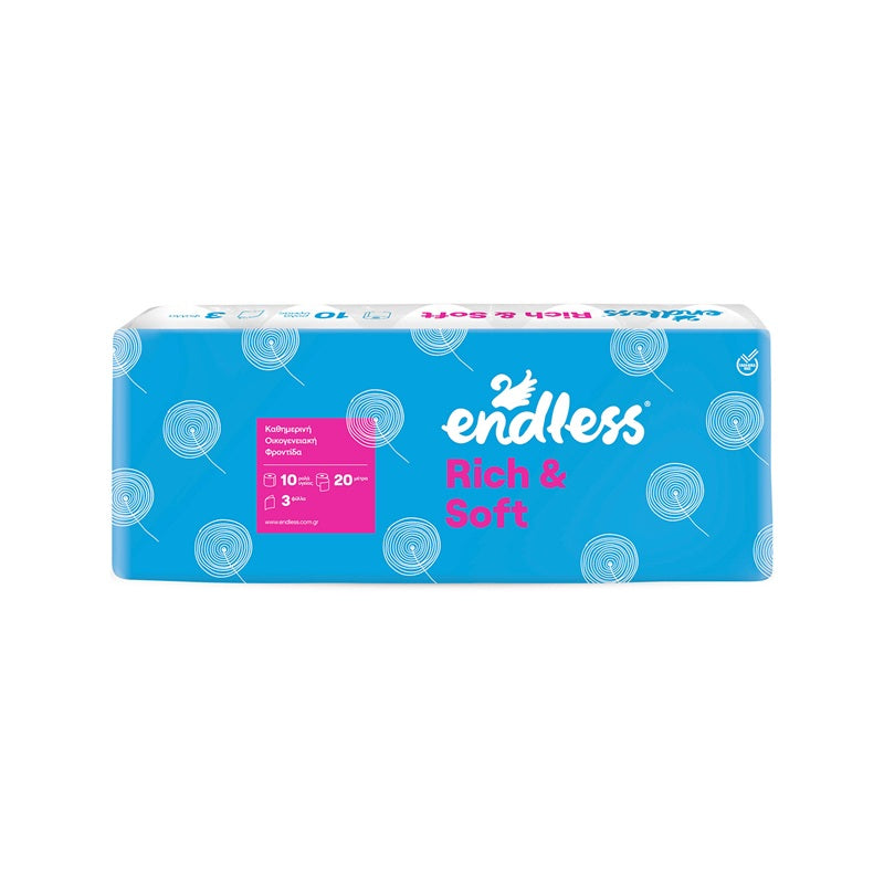 ΧΑΡΤΙ ΥΓΕΙΑΣ 10ΤΕΜ 3Φ 950gr RICH & SOFT ENDLESS