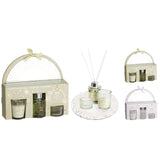 GIFT SET 5ΤΕΜ ΑΡΩΜΑΤΙΚΑ ΧΩΡΟΥ ΣΕ ΓΥΑΛΙΝΟ ΔΙΣΚΑΚΙ