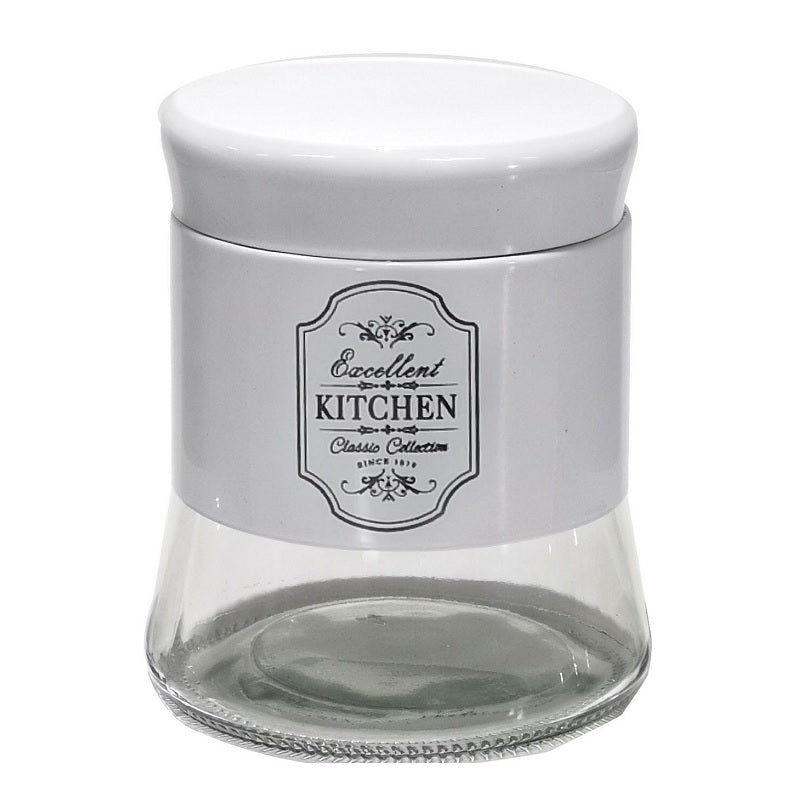 ΒΑΖΟ ΓΥΑΛΙΝΟ ΛΕΥΚΟ KITCHEN 14cm 700ml