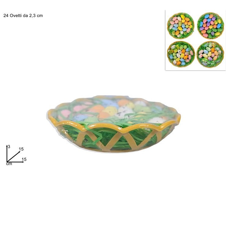 ΑΥΓΑ ΠΑΣΧΑΛΙΝΑ 24ΤΕΜ 2.3εκ ΧΡΩΜΑΤΙΣΤΑ