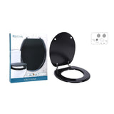 ΚΑΠΑΚΙ ΤΟΥΑΛΕΤΑΣ MDF ΜΑΥΡΟ 42.5x37cm BATHROOM SOLUTIONS