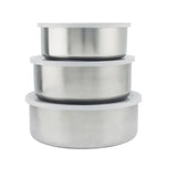 ΦΑΓΗTΟΔΟΧΕΙΟ INOX 3ΤΕΜ 16-18-20cm VENUS
