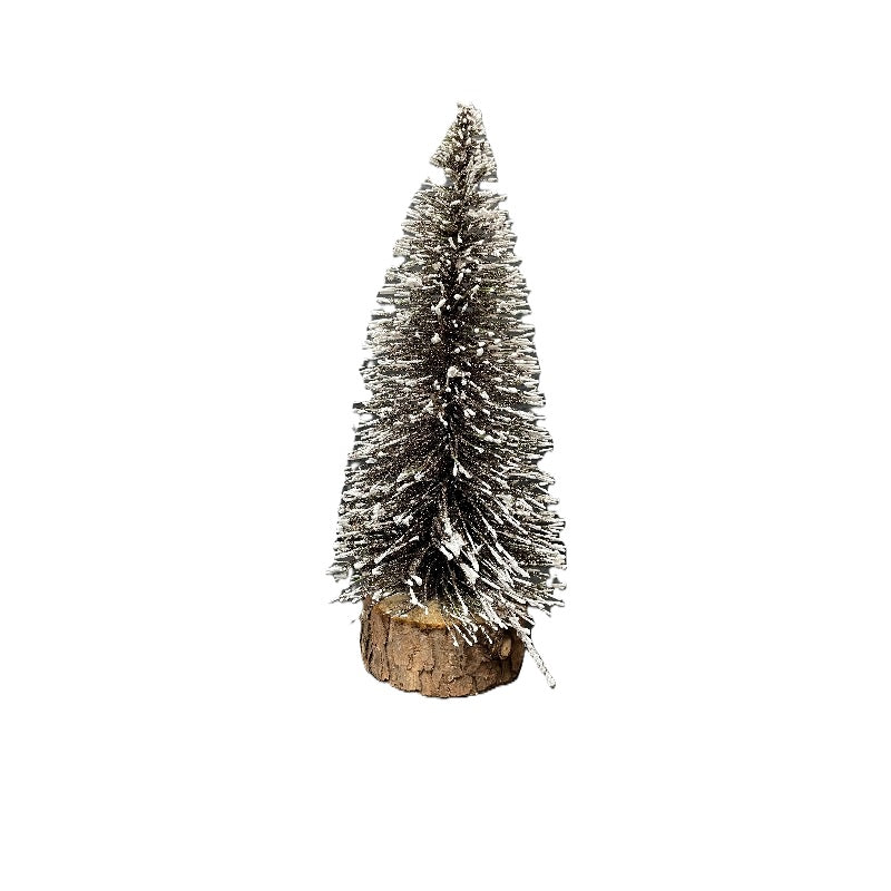 ΔΕΝΤΡΟ XMAS ΚΑΦΕ ΧΙΟΝΙΣΜΕΝΟ GLITTER 25cm