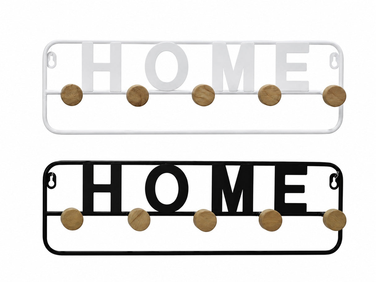 ΚΡΕΜΑΣΤΡΑ ΤΟΙΧΟΥ 5 ΘΕΣΕΩΝ ΜΕΤΑΛΛΙΚΗ 51x15cm HOME