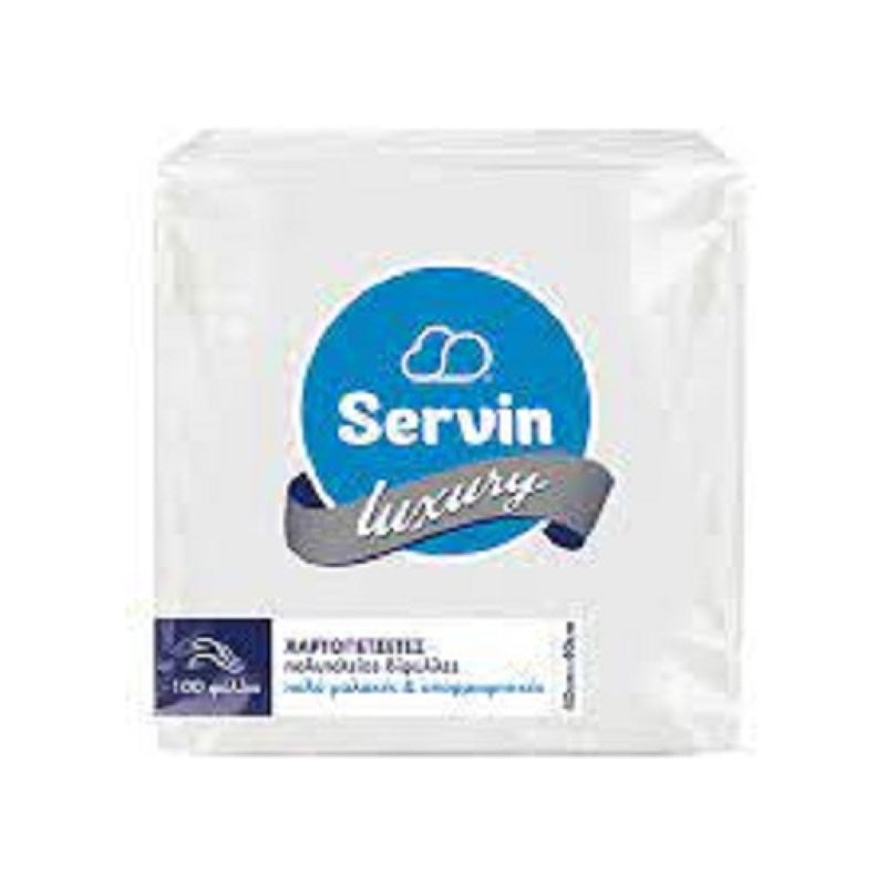 ΧΑΡΤΟΠΕΤΣΕΤΕΣ 33x33εκ 100ΤΕΜ ΛΕΥΚΕΣ HORECA SERVIN