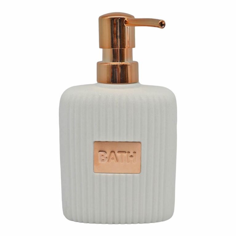 ΝΤΙΣΠΕΝΣΕΡ ΑΣΠΡΟ ΜΕ ROSE GOLD 8.8x6.1x16.1εκ ANKOR
