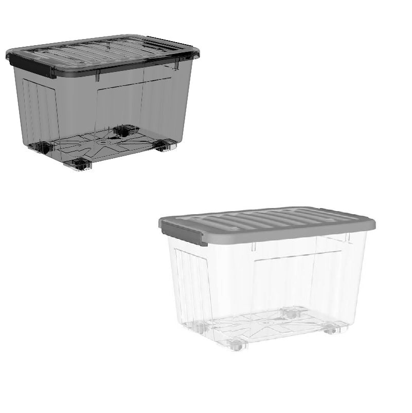 ΚΟΥΤΙ ΑΠΟΘΗΚΕΥΣΗΣ ΜΕ ΡΟΔΕΣ 70lt 55.5x40x35.5cm