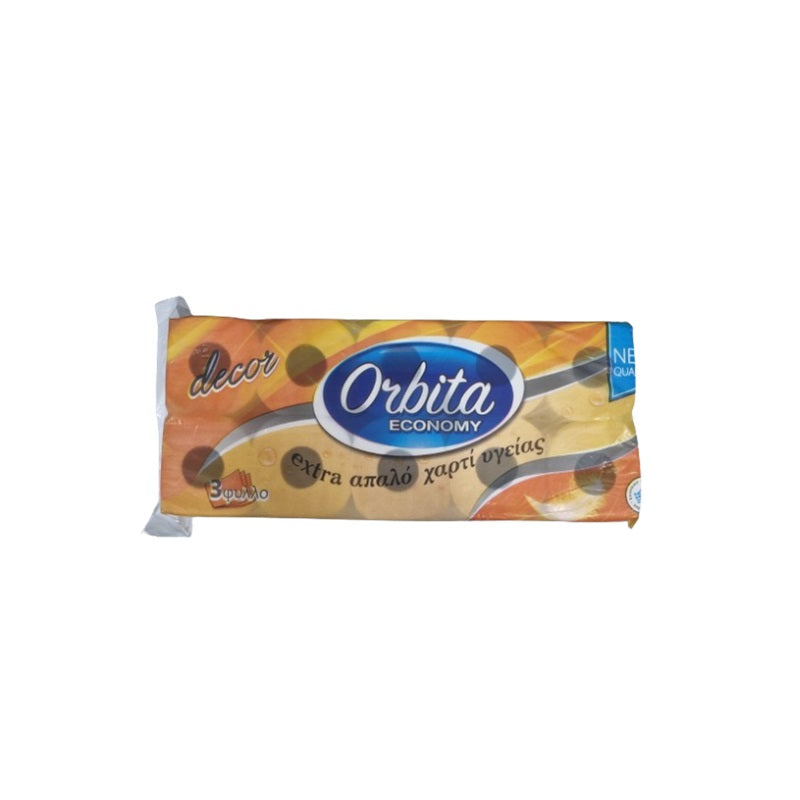 ΧΑΡΤΙ ΥΓΕΙΑΣ 10ΤΕΜ 3Φ 850gr ORBITA
