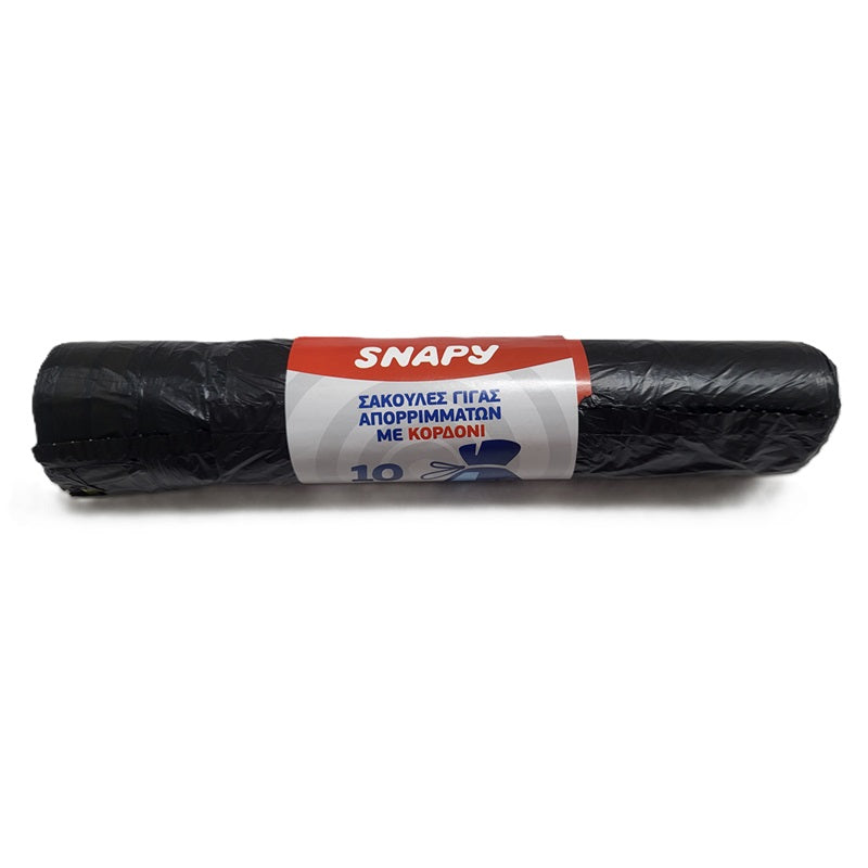 ΣΑΚΟΥΛΑ ΑΠΟΡΡΙΜΑΤΩΝ 70x95cm 10ΤΕΜ ΜΕ ΚΟΡΔΟΝΙ SNAPY