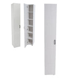 ΕΠΙΠΛΟ ΜΠΑΝΙΟΥ ΜΕ ΡΑΦΙΑ MDF/ΜΕΛΑΜΙΝΗ 30x32x185εκ ΛΕΥΚΟ ANKOR