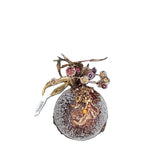 ΜΠΑΛΑ XMAS ΚΑΦΕ GLITTER ΦΤΕΡΟ 10cm