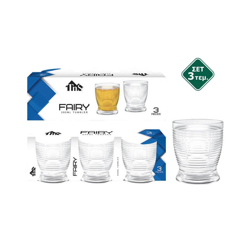 ΠΟΤΗΡΙΑ 3ΤΕΜ 290ml FAIRY