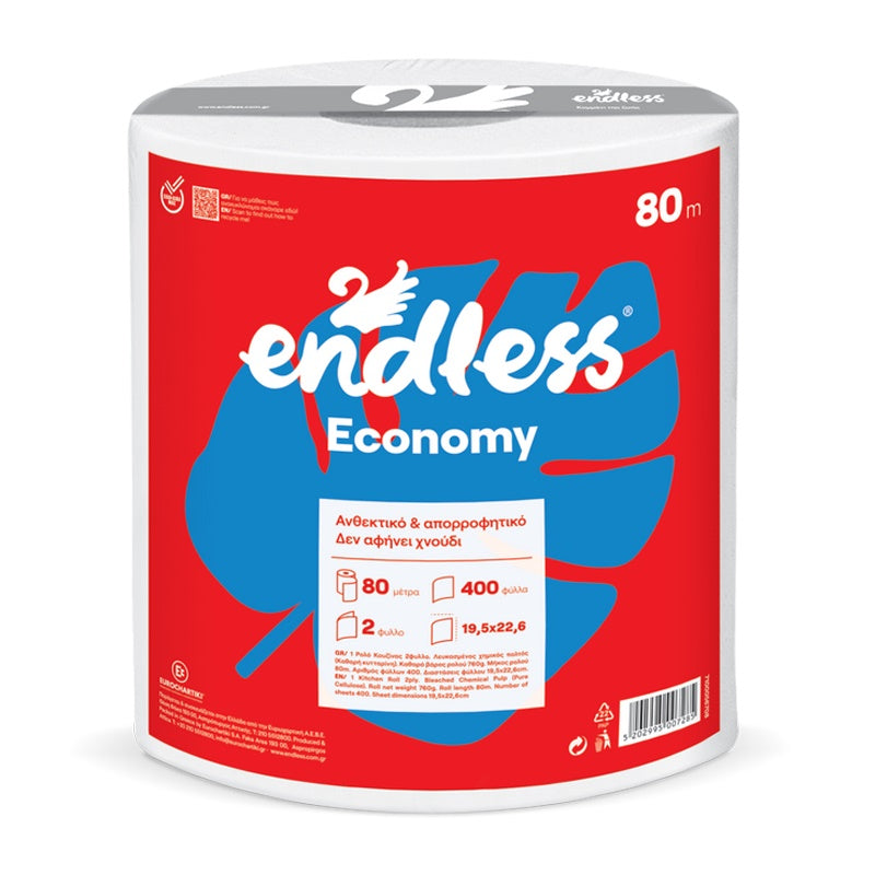 ΡΟΛΟ ΚΟΥΖΙΝΑΣ 2Φ 760gr 80m ECONOMY ENDLESS