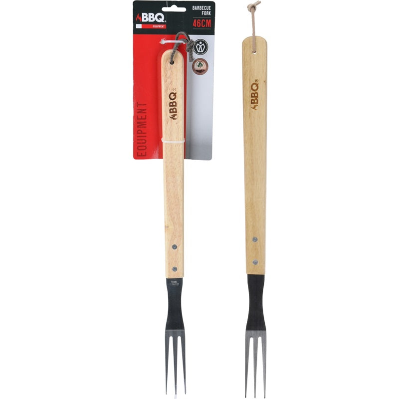 ΠΗΡΟΥΝΑ BBQ 46cm ΜΕ ΞΥΛΙΝΗ ΛΑΒΗ