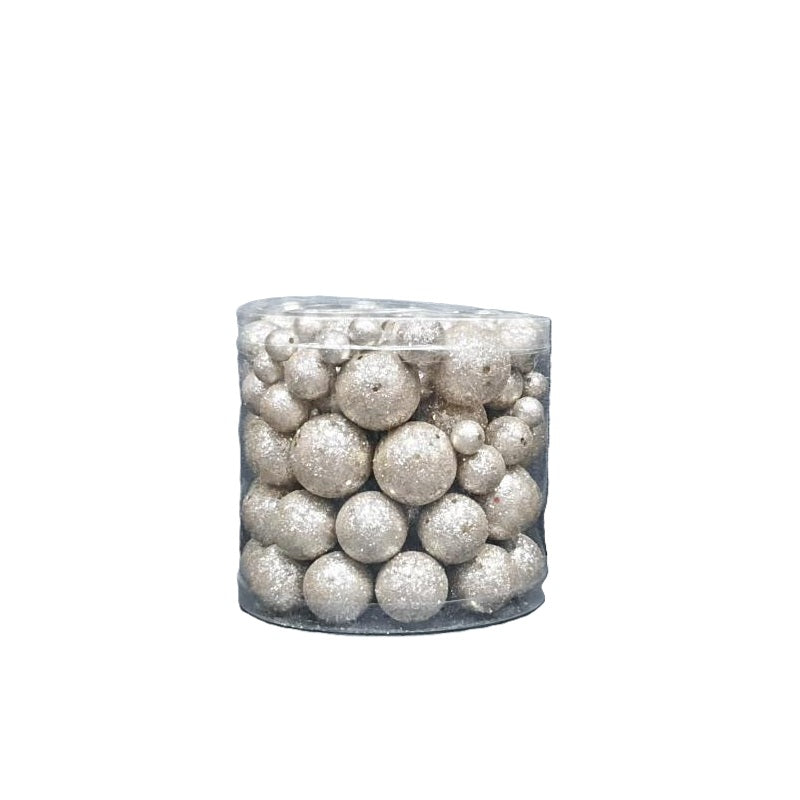 ΜΠΑΛΑ XMAS ΔΙΑΦΟΡΑ ΜΕΓΕΘΗ ΣΑΜΠΑΝΙ GLITTER