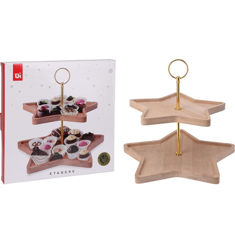 ΠΙΑΤΕΛΑ ΔΙΟΡΟΦΗ XMAS BAMBOO H:25cm ΑΣΤΕΡΙ