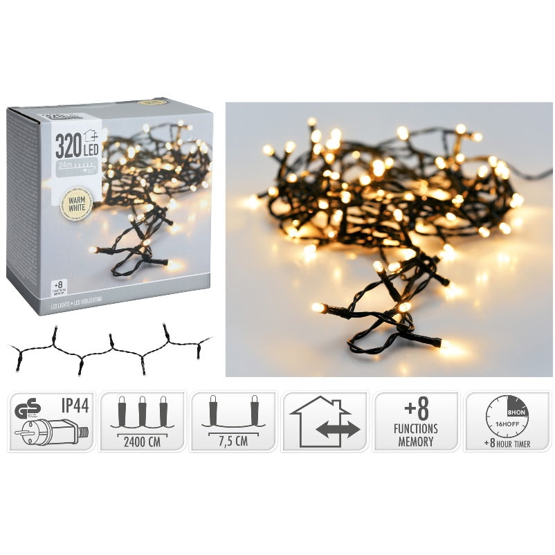 ΦΩΤΑΚΙΑ 320LED ΠΡΟΓΡ.ΠΡΑΣ.ΚΑΛ.ΘΕΡΜ.ΛΑΜΠ. 24m