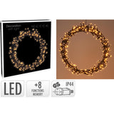 ΣΤΕΦΑΝΙ 300LED 8 ΠΡΟΓΡ.ΜΑΥΡΟ.ΚΑΛ.ΘΕΡΜΟ.ΛΑΜΠ. 38cm