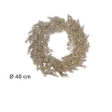 ΣΤΕΦΑΝΙ XMAS 40cm ΧΡΥΣΟ ΜΕ GLITTER