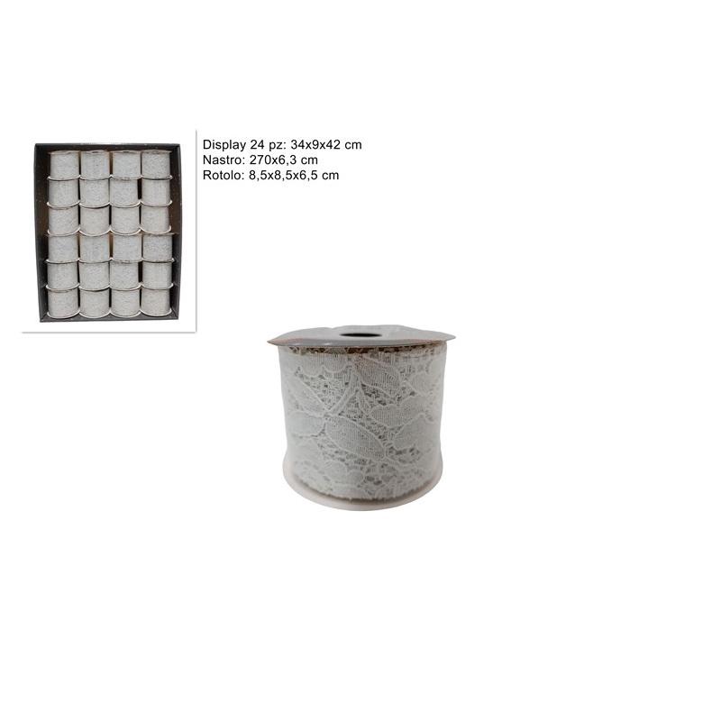 ΚΟΡΔΕΛΑ 6.3x270εκ ΛΕΥΚΗ ΔΑΝΤΕΛΑ