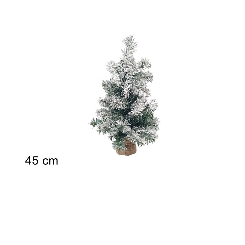 ΔΕΝΤΡΟ XMAS 45cm ΧΙΟΝΙΣΜΕΝΟ ΒΑΣΗ ΛΙΝΑΤΣΑ