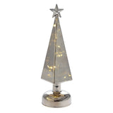 ΔΕΝΤΡΟ XMAS ΓΥΑΛΙΝΟ ΦΩΤΙΖΟΜΕΝΟ ΚΩΝΟΣ 9x29cm ΑΣΗΜΙ
