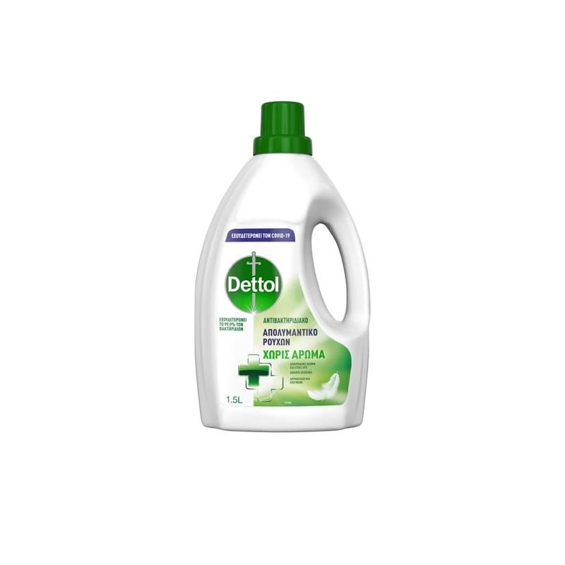 DETTOL ΑΠΟΛΥΜΑΝΤΙΚΟ ΡΟΥΧΩΝ ΧΩΡΙΣ ΑΡΩΜΑ 1.5lt