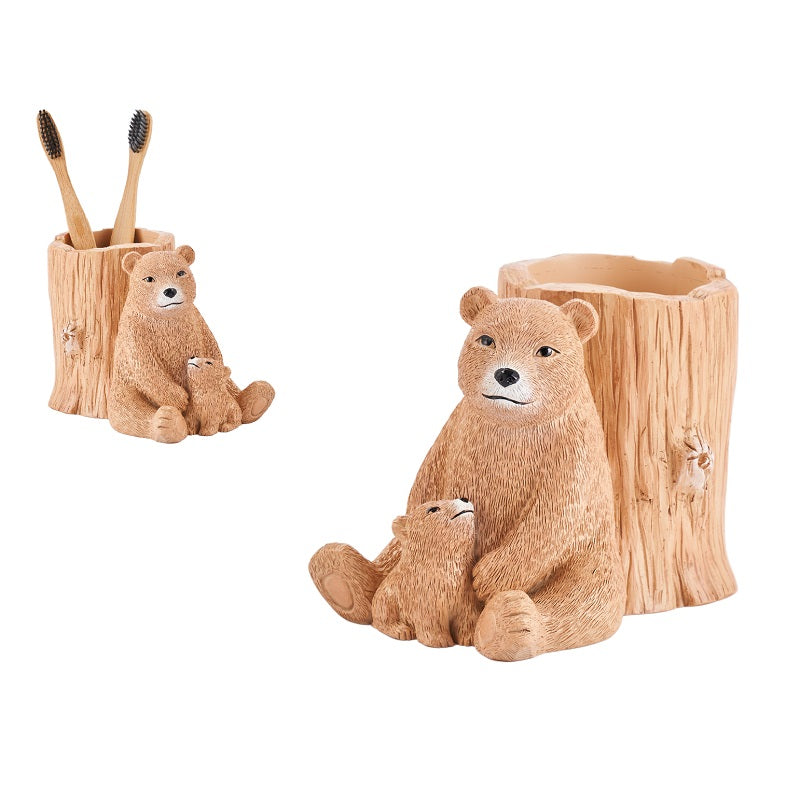 ΘΗΚΗ ΓΙΑ ΟΔΟΝΤΟΒΟΥΡΤΣΕΣ 13.7x8.3x10cm BEAR FAMILY