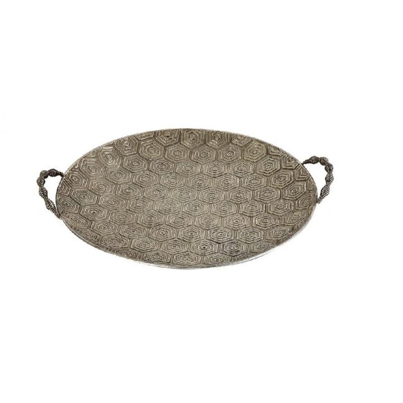 ΔΙΣΚΟΣ ΜΕΤΑΛΛΙΚΟΣ 37x32.5cm ΧΡΥΣΟΣ ΑΝΑΓΛΥΦΟΣ ΜΕ ΛΑΒΕΣ