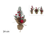 ΓΛΑΣΤΡΑΚΙ XMAS ΜΕ ΛΙΝΑΤΣΑ ΓΚΙ ΚΑΙ ΚΟΥΚΟΥΝΑΡΙ 29cm