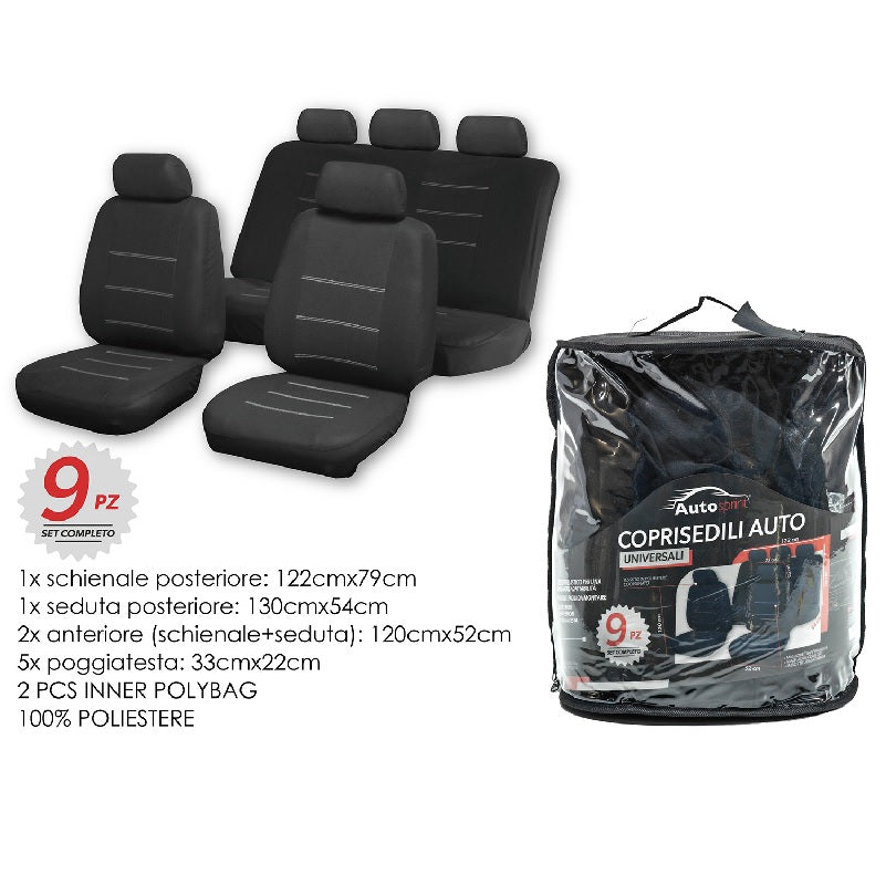 ΚΑΛΥΜΜΑΤΑ ΚΑΘΙΣΜΑΤΩΝ ΑΥΤΟΚΙΝΗΤΟΥ ΣΕΤ 9ΤΕΜ UNIVERSAL