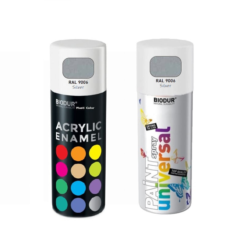SPRAY ΧΡΩΜΑ ΑΣΗΜΙ 400ml 9006