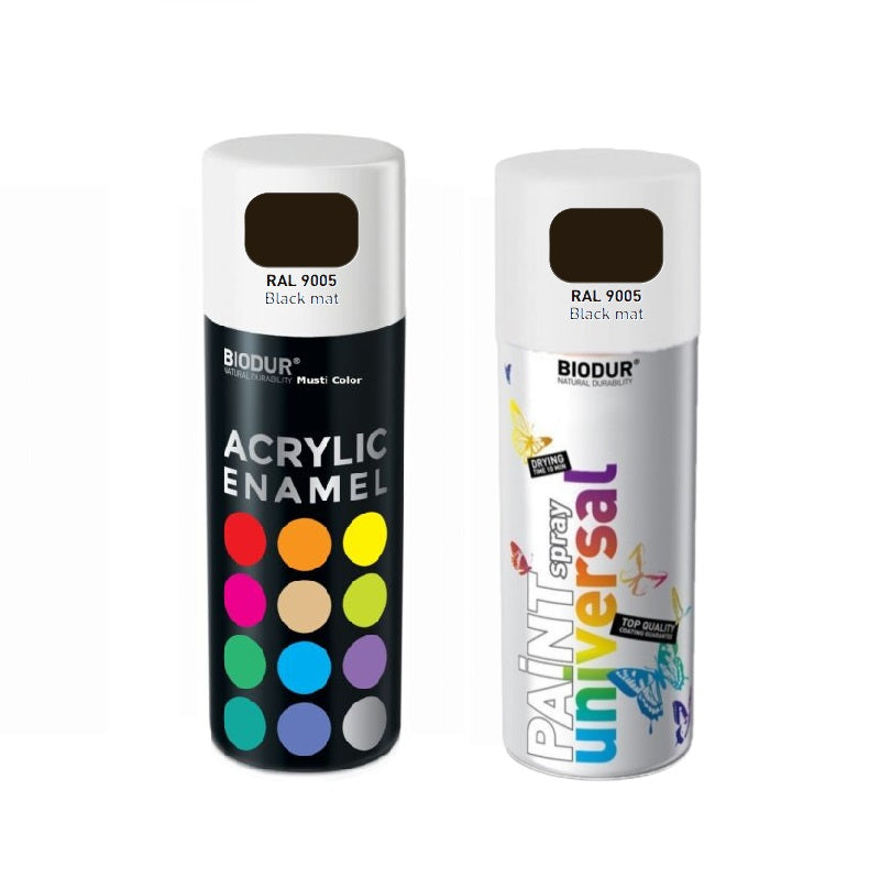 SPRAY ΧΡΩΜΑ ΜΑΥΡΟ ΜΑΤ 400ml 9005ΜΑΤΤ