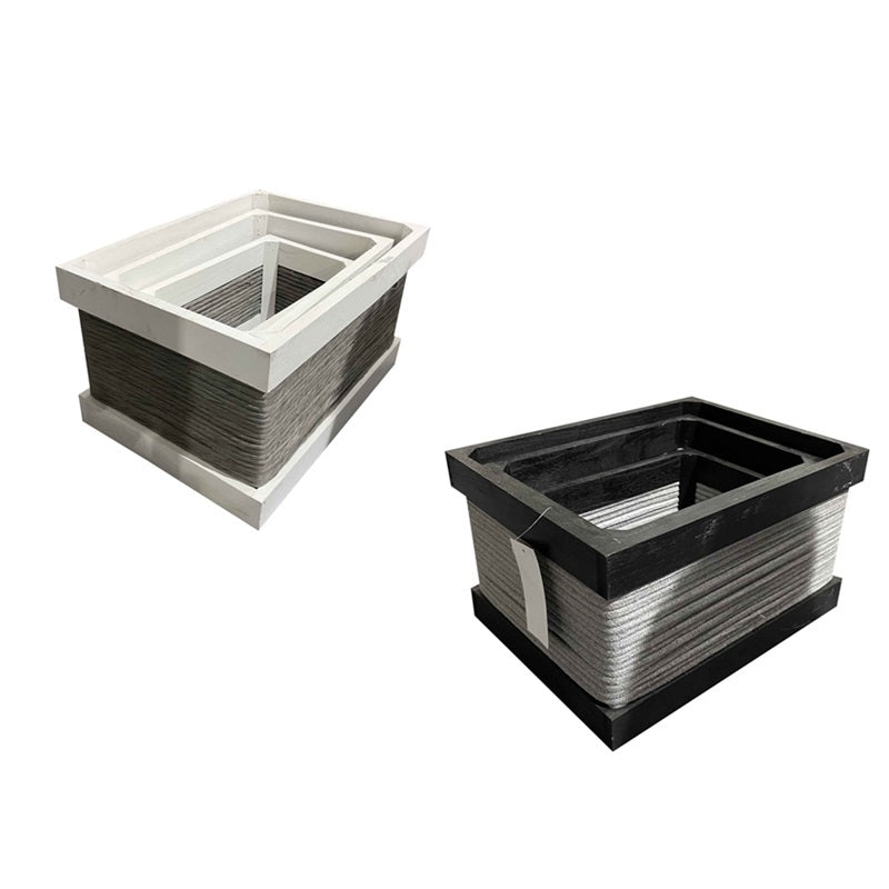 ΚΑΛΑΘΙ ΞΥΛΙΝΟ ΔΙΧΡΩΜΟ 30x20x18cm