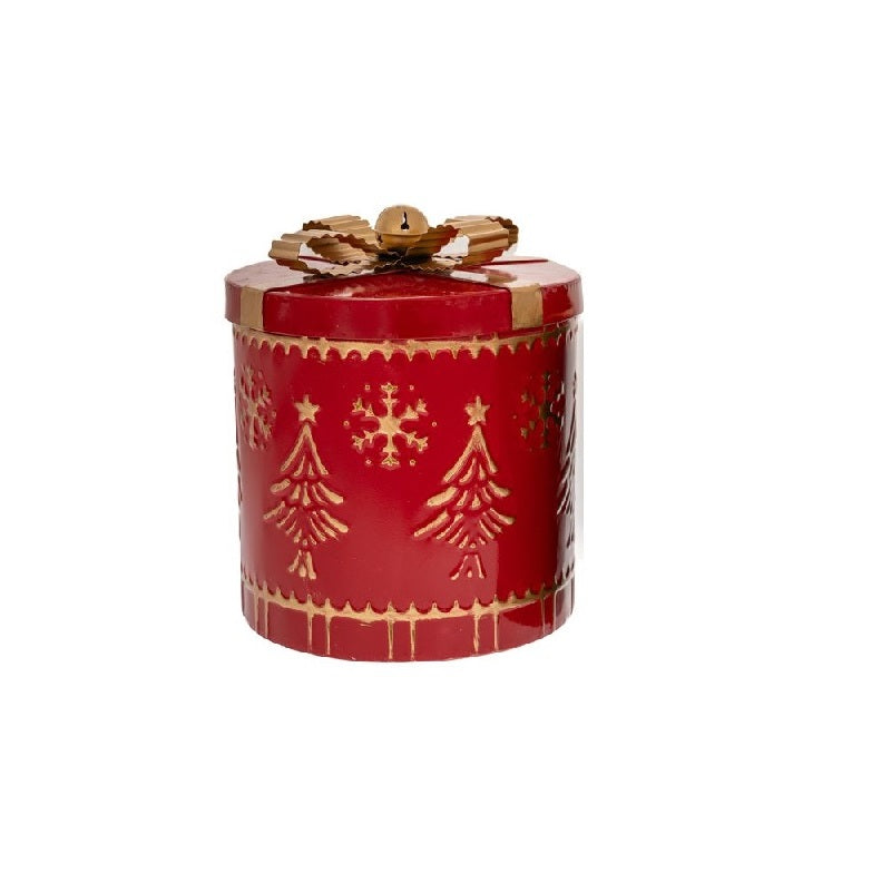 ΜΠΙΣΚΟΤΙΕΡΑ ΜΕΤΑΛΛΙΚΗ ΔΩΡΟ 19x23cm XMAS