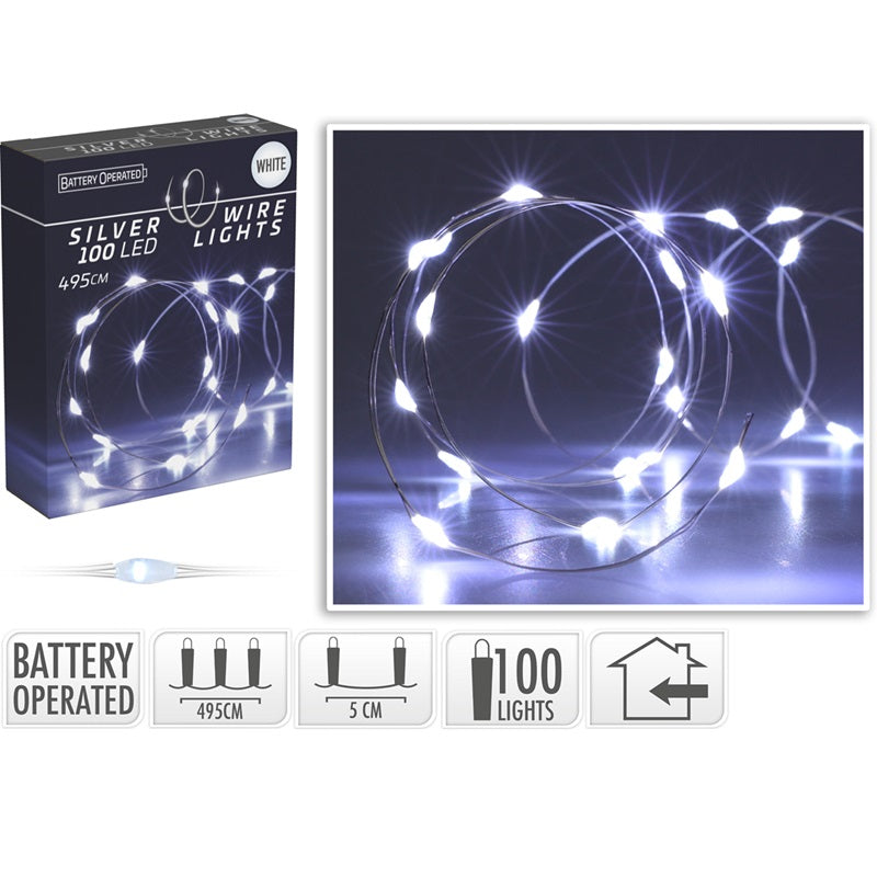 ΦΩΤΑΚΙΑ 100LED ΑΣΗΜ.ΚΑΛ.ΨΥΧΡΟ.ΛΑΜΠ.