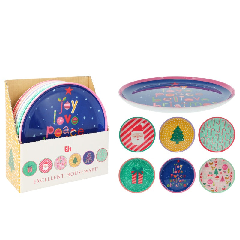 ΠΙΑΤΟ ΜΕΛΑΜΙΝΗΣ 21cm XMAS