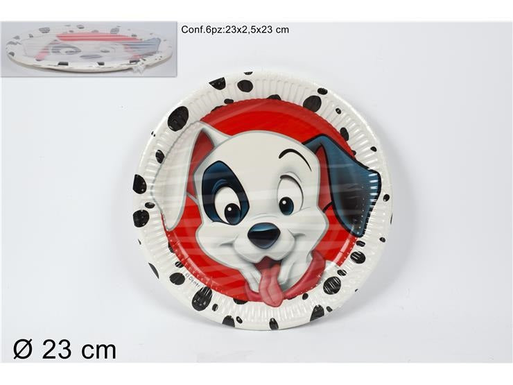 ΠΙΑΤΑ ΠΑΡΤΥ 6TEM 23cm 101 DALMATIANS