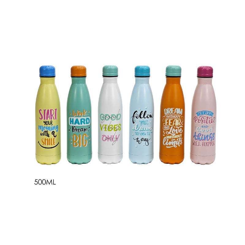 ΘΕΡΜΟΣ INOX ΜΠΟΥΚΑΛΙ 500ml 12h GUSTO CASA