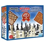 ΕΠΙΤΡΑΠΕΖΙΟ ΣΚΑΚΙ ΝΤΑΜΑ ΤΡΙΛΙΖΑ 3 ΣΕ 1