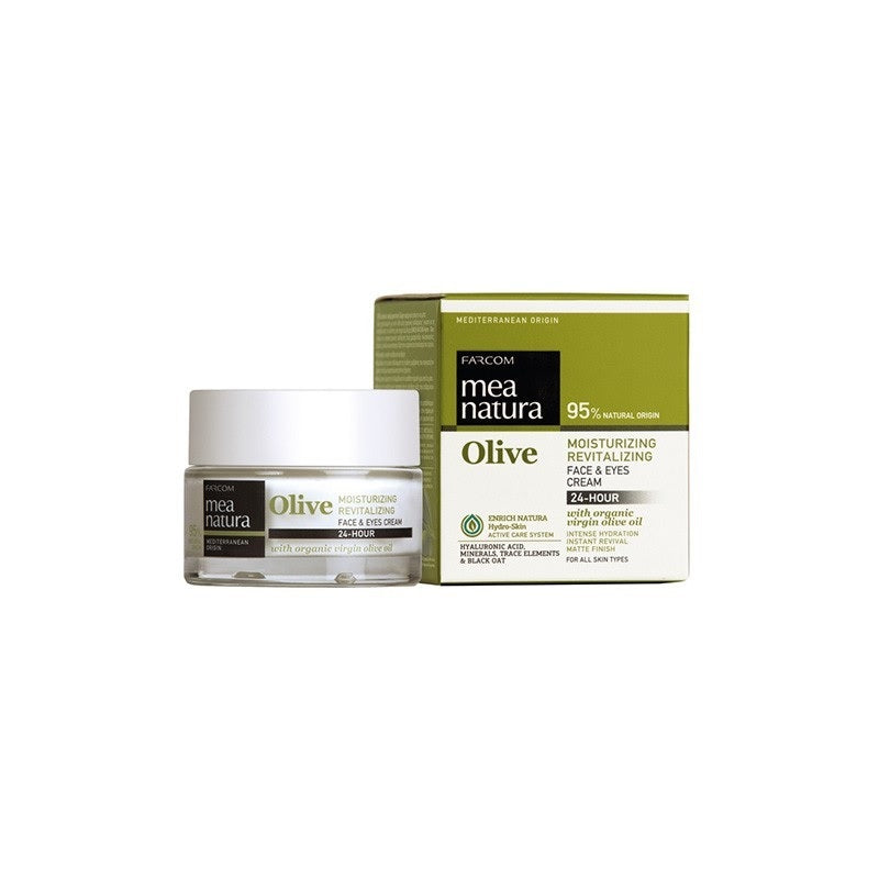 MEA NATURA ΚΡΕΜΑ ΕΝΥΔΑΤΙΚΗ ΠΡΟΣΩΠΟΥ ΜΑΤΙΩΝ ΛΑΙΜΟΥ 50ml ΕΛΙΑ