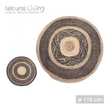 ΧΑΛΙ ΓΙΟΥΤΑ ΡΟΤΟΝΤΑ 110εκ ΔΙΧΡΩΜΟ NATURAL LIVING
