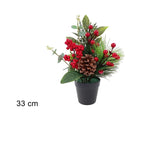 ΓΛΑΣΤΡΑΚΙ XMAS 33cm ΜΕ ΚΟΥΚΟΥΝΑΡΙ & ΓΚΙ