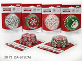 ΦΟΡΜΑΚΙΑ ΧΑΡΤΙΝΑ 30TEM 12cm XMAS