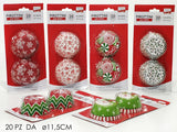 ΦΟΡΜΑΚΙΑ ΧΑΡΤΙΝΑ 20TEM 11.5cm XMAS