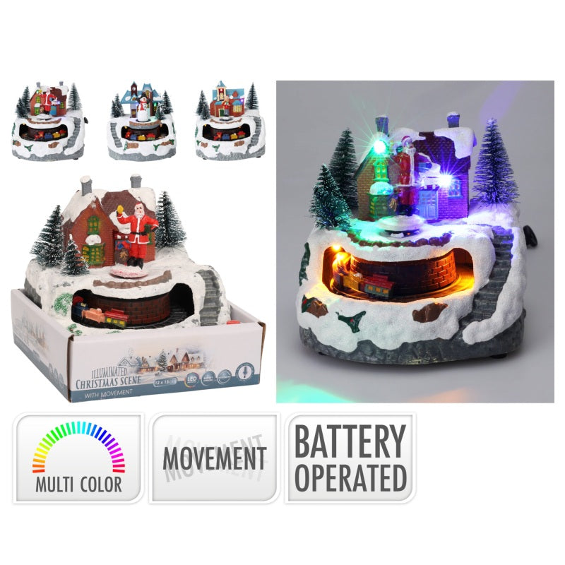 ΦΩΤΙΖΟΜΕΝΟ ΣΠΙΤΑΚΙ ΜΕ ΤΡΕΝΟ 13cm