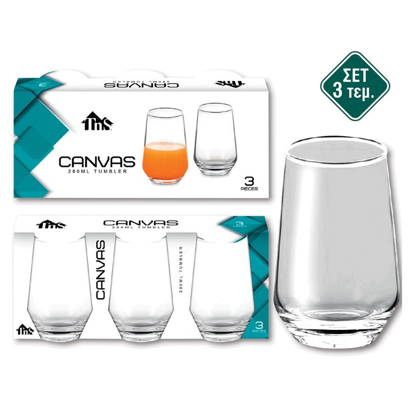 ΠΟΤΗΡΙΑ ΝΕΡΟΥ 3TEM 280ml CANVAS